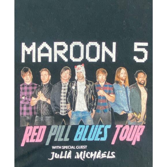 Maroon 5 Red Pill Blues Summer Tour Dates 2018 Long Sleeve Size Small - Picture 2 of 8